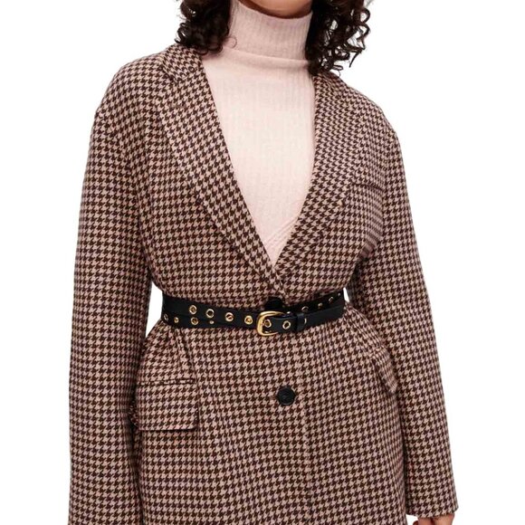 NEW WITH TAGS! Maje houndstooth wool-blend blazer - Picture 1 of 11